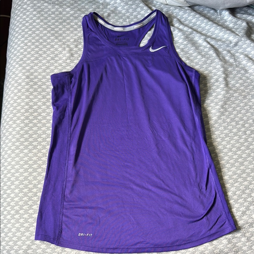 Nike Purple Sleeveless Relaxed Tank Top